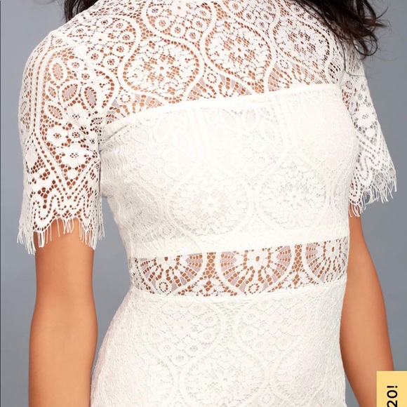 Lulu’s | Women’s White Lace Dress Size Small - Picture 7 of 14